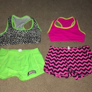 Crazy pants cheer outfits